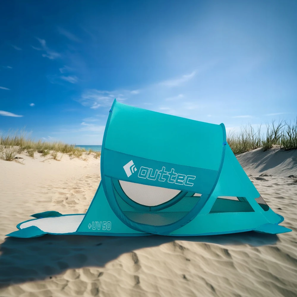 BEACH TENT SAVAIME IŠSKIRTINANTIS EKRANO IŠšokantis langas UV50 OUTTEC