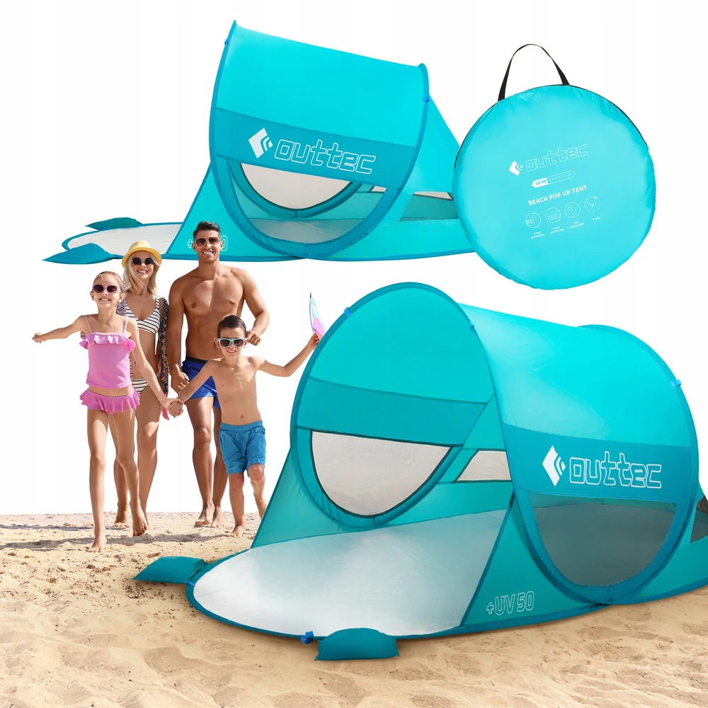 BEACH TENT SAVAIME IŠSKIRTINANTIS EKRANO IŠšokantis langas UV50 OUTTEC