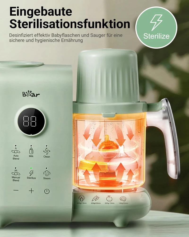 Bear GARINIS SU BBLERIU 300W KŪDIKIO MAISTAMS 6IN1 PREMIUM