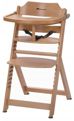 Bebe Confort Timba Natural Wood medinė auginimo kėdė + įdėklas