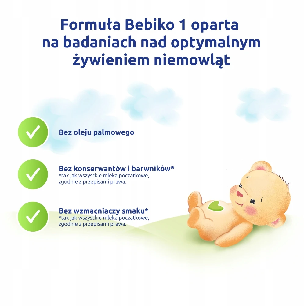 BEBIKO 1 Pienas kūdikiams kūdikiams nuo gimimo 4x600g