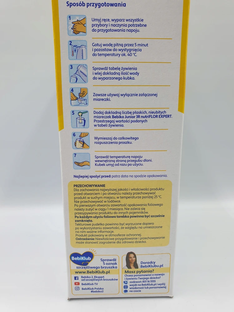 Bebiko 3R tolesnis pienas su košele 600 g INULINAS