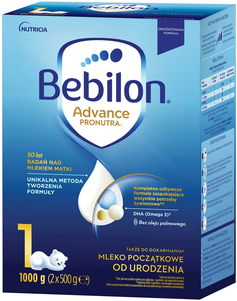 BEBILON 1 ADVANCE PRONUTRA 1000G PIENAS NUO GIMIMO