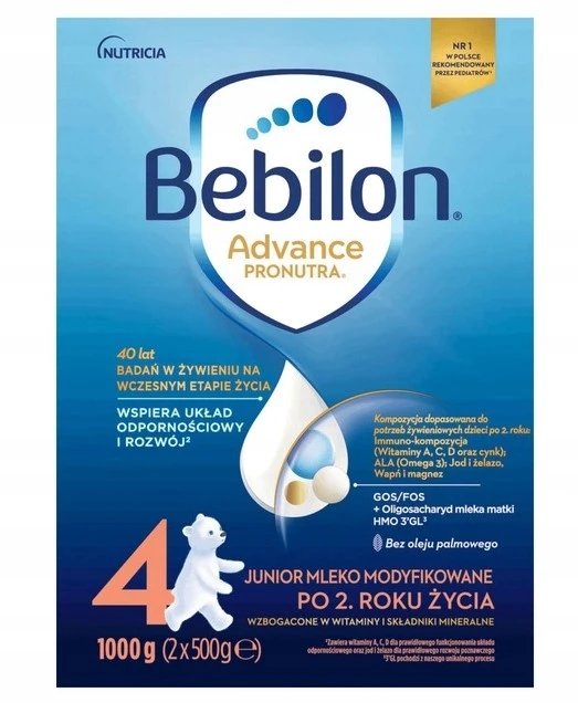BEBILON JUNIOR 4 PIENAS su Pronutra-ADVANCE 1000g