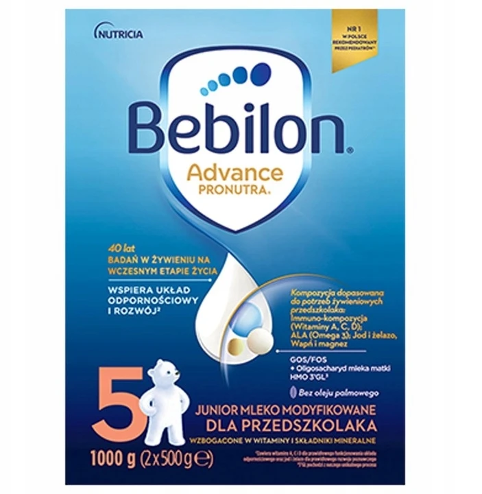 BEBILON MODIFIED MILK 5 Advance Pronutra 1000 g ikimokyklinukams