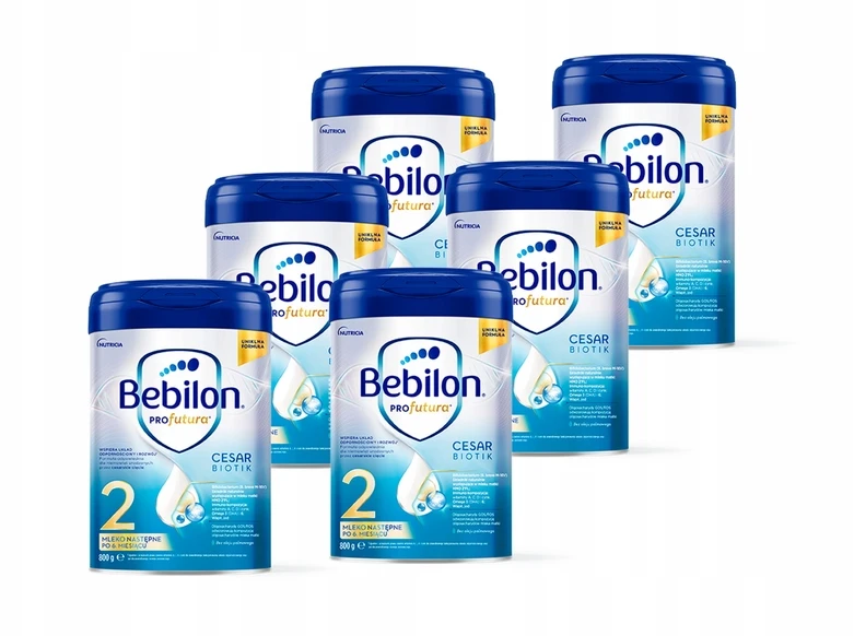 Bebilon Profutura 2 Cesar Biotik Mleko modyfikowane Rinkinys 6x 800g