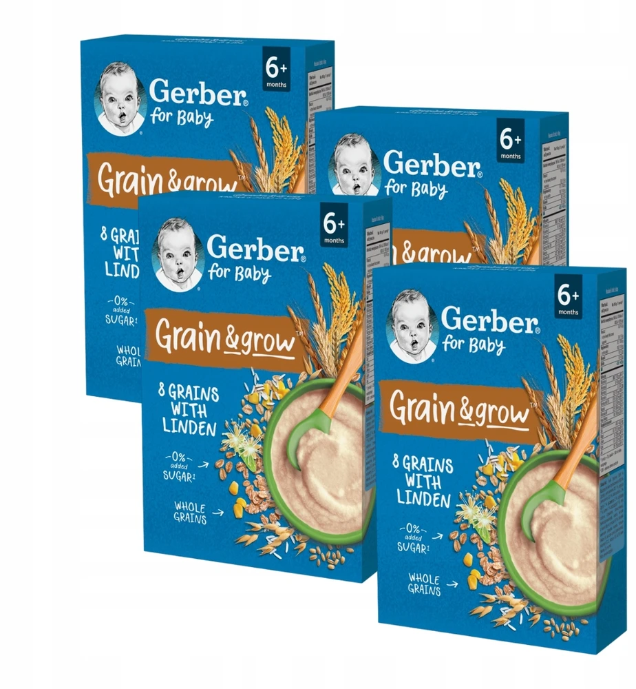Becukrė, be pieno košė Gerber Grain&grow 200 g
