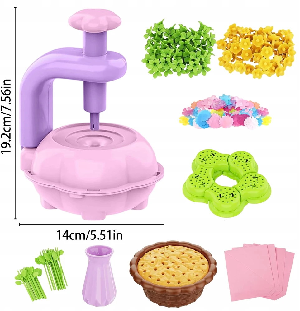 Bedee 3D GĖLIŲ MAŠINOS DIY PUOKŠČIŲ RINKINYS MERGAITEI DOVANAI