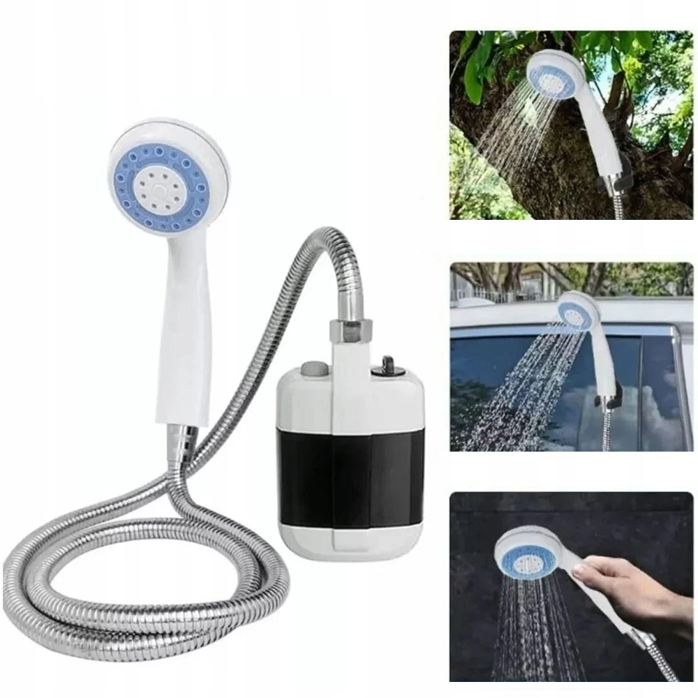 Bedee Camping Shower Nešiojamas turistinis dušas, reguliuojamas belaidis
