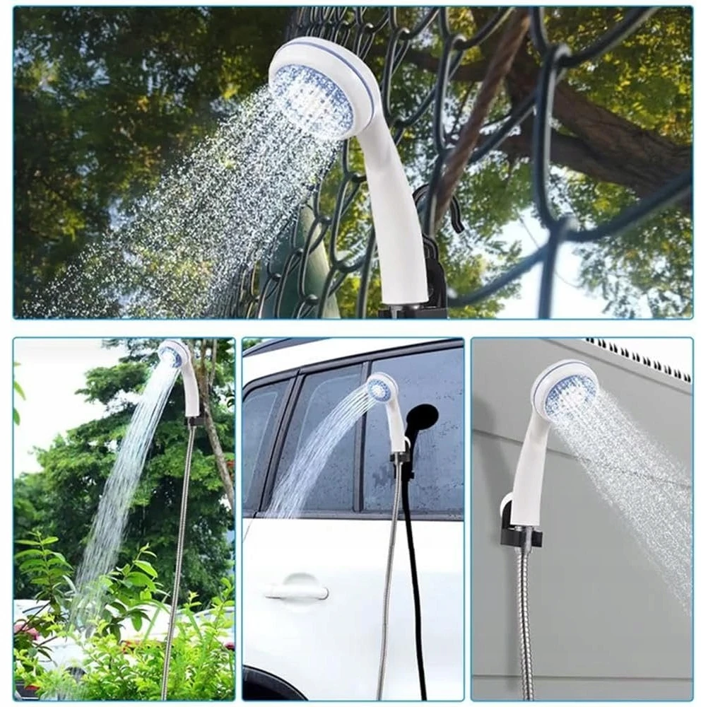 Bedee Camping Shower Nešiojamas turistinis dušas, reguliuojamas belaidis