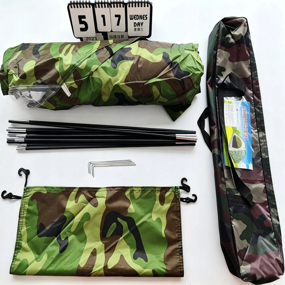 Bedee Dviejų asmenų turistinė palapinė SU TROPIC 3000 mm, vandeniui atsparia CAMO stovyklavimo palapine