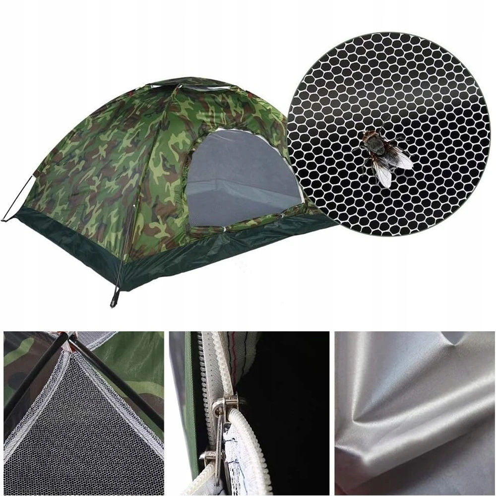 Bedee Dviejų asmenų turistinė palapinė SU TROPIC 3000 mm, vandeniui atsparia CAMO stovyklavimo palapine
