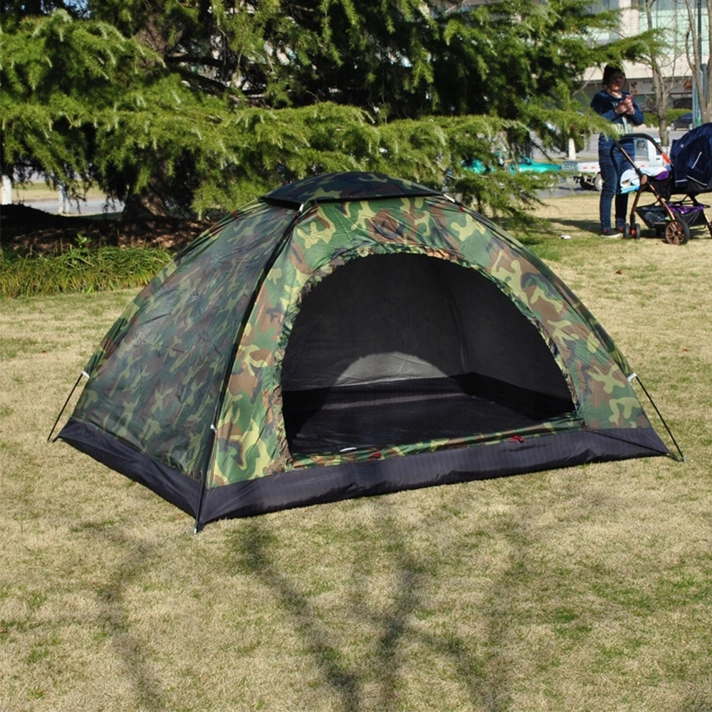 Bedee Dviejų asmenų turistinė palapinė SU TROPIC 3000 mm, vandeniui atsparia CAMO stovyklavimo palapine