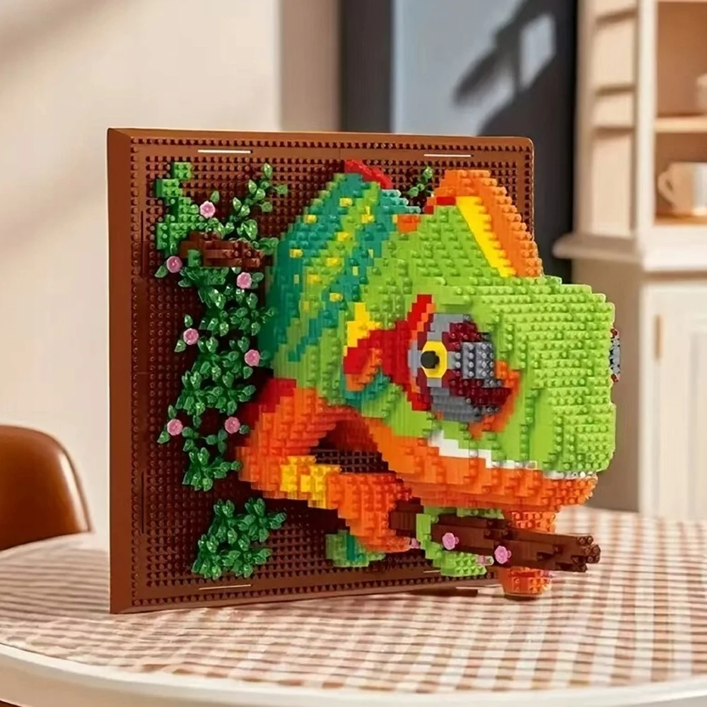 Bedee KAMELEON 3D STATYBINIAI BLOKAI 2688 ELEMENTAI SVETAINEI, MIEGAMAMIESI, BIURUI