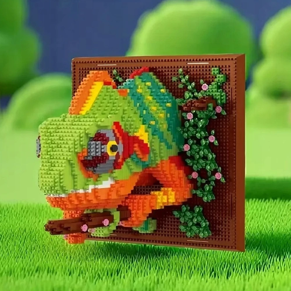 Bedee KAMELEON 3D STATYBINIAI BLOKAI 2688 ELEMENTAI SVETAINEI, MIEGAMAMIESI, BIURUI