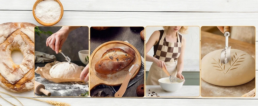Bedee KEPĖJŲ RINKINYS DUONAI, BAGUETUI IR PICAI, Plieniniams peiliukams
