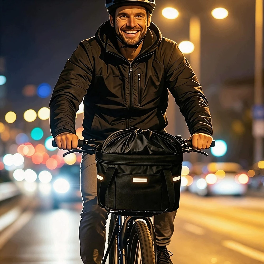 Bedee Krepšys Rowerowy Krepšys Rowerowy Przedni Zamykany Mocny Trwały Do Przechowywania