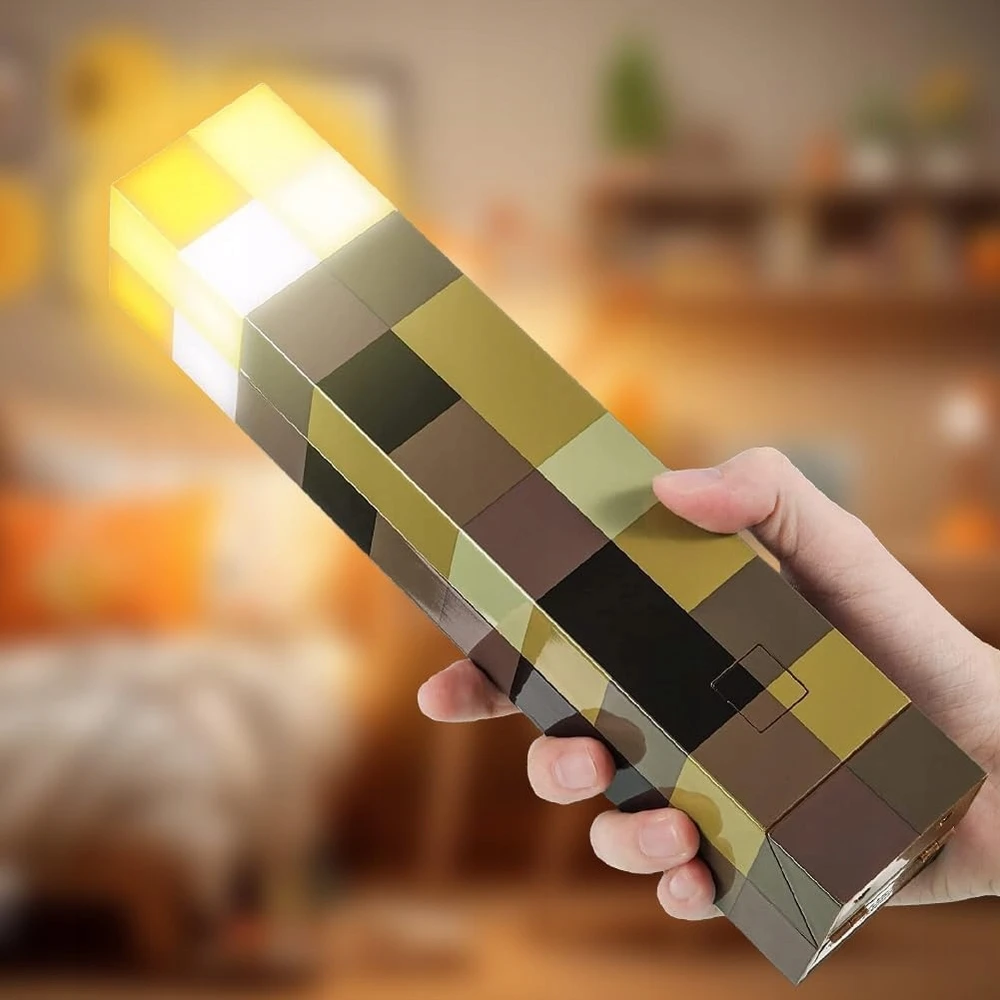 Bedee Minecraft Pochodnia 3d Led Lempa Usb 1200mah