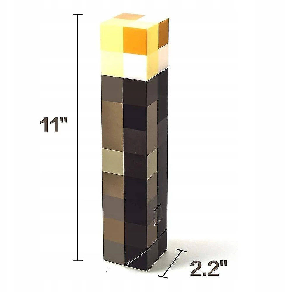 Bedee Minecraft Pochodnia 3d Led Lempa Usb 1200mah