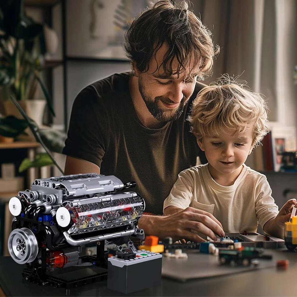 Bedee MODELIS AV8 VARIKLIO STATYBINIŲ BLAKŲ RINKINYS MECHANINIS MODELIS DOVANA