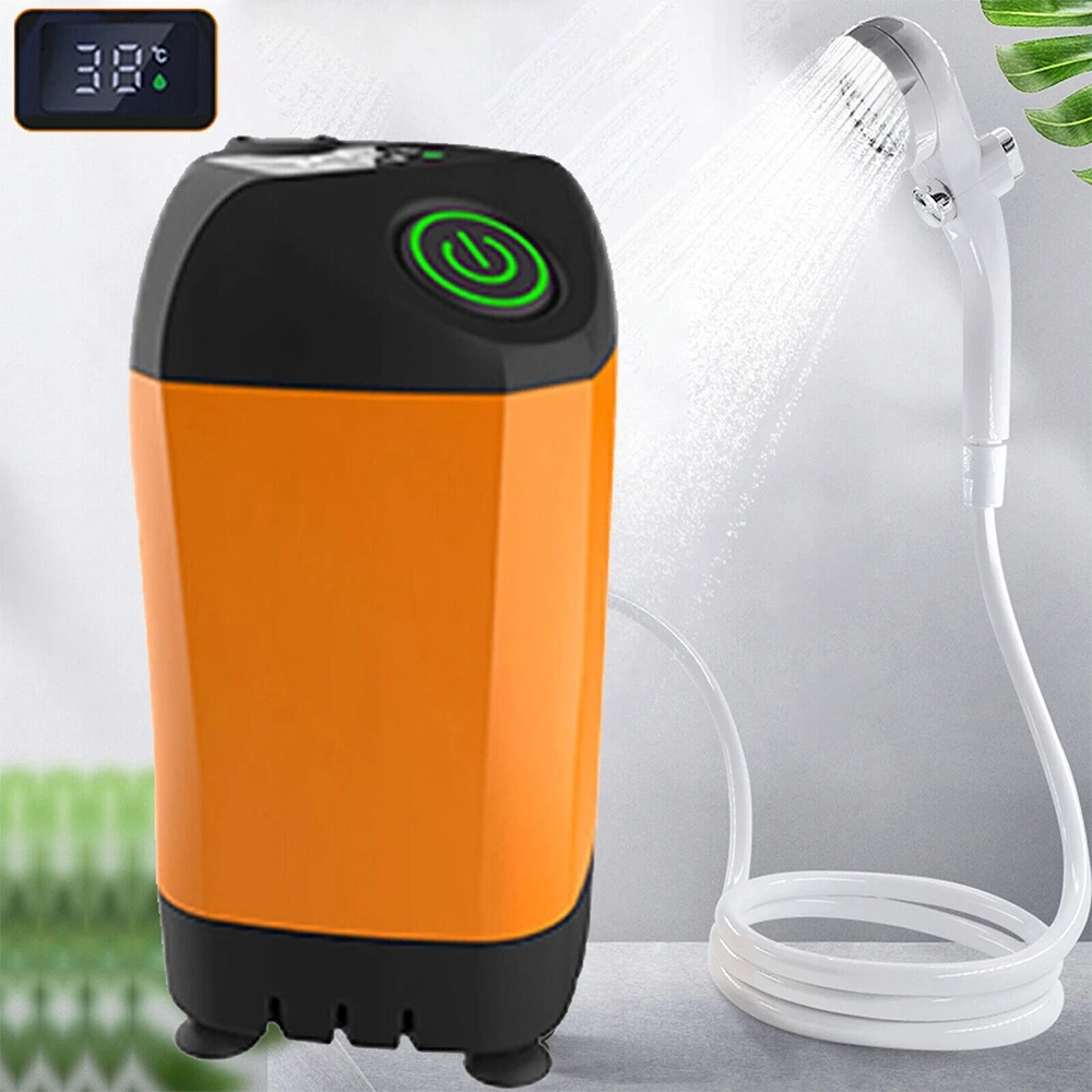 Bedee Nešiojamas turistinis kempingo dušas su LED ekranu 4800mah siurbliu