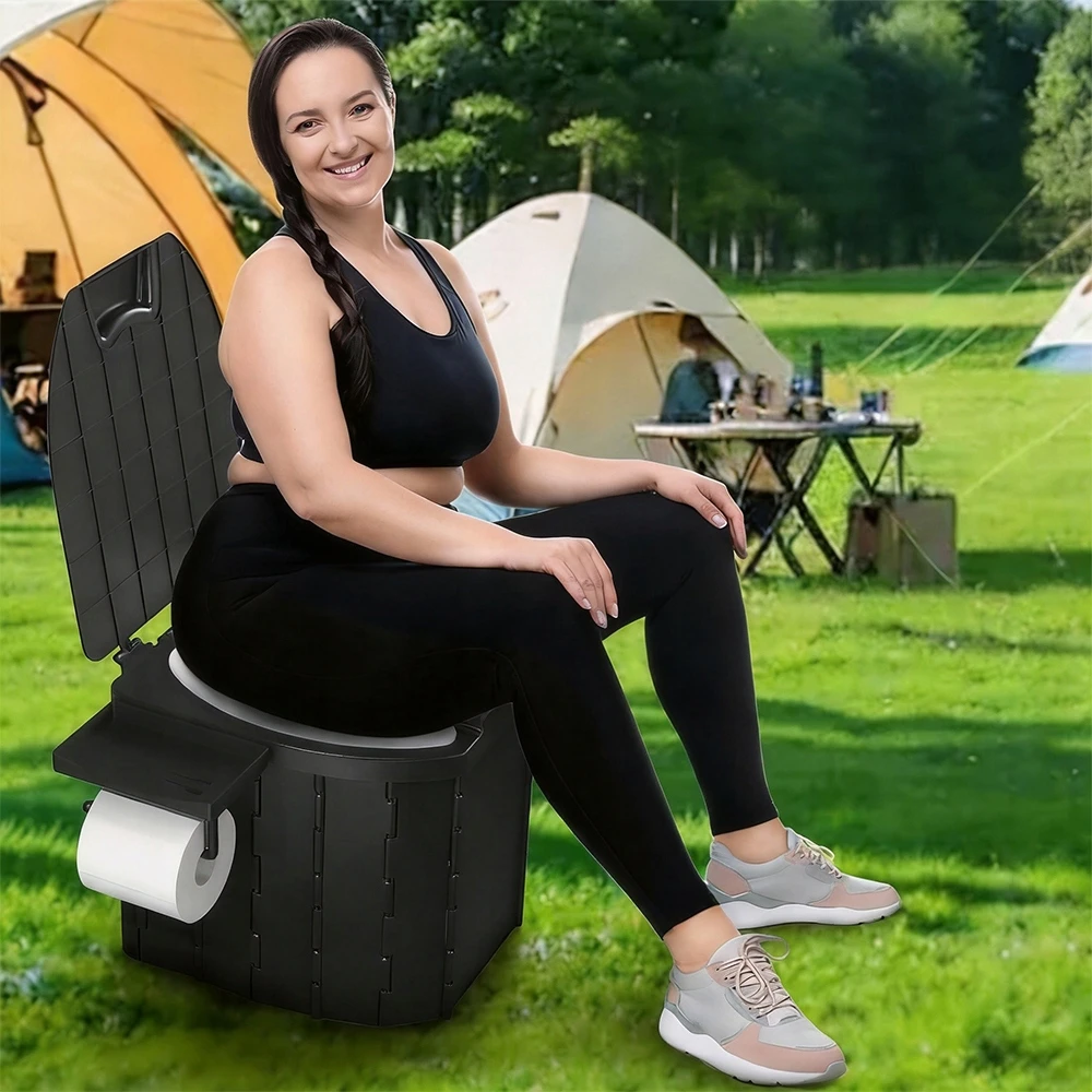 Bedee Nešiojamas turistinis tualetas Mobilus tualetas su nuleidimu sklypo palapinei 5L