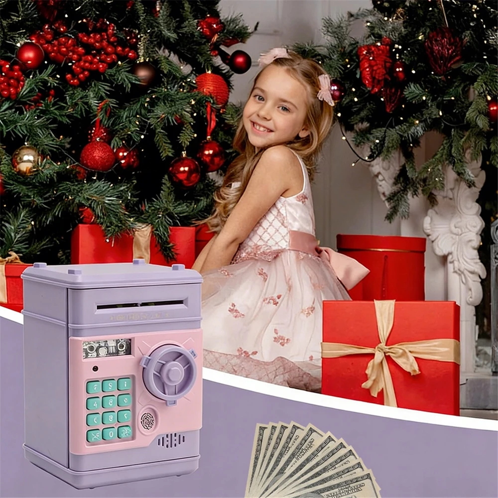 Bedee PIGGY BANK SAUGUS bankomatas Vaikams Vaikų Didelis Elektroninis Piggy Bank