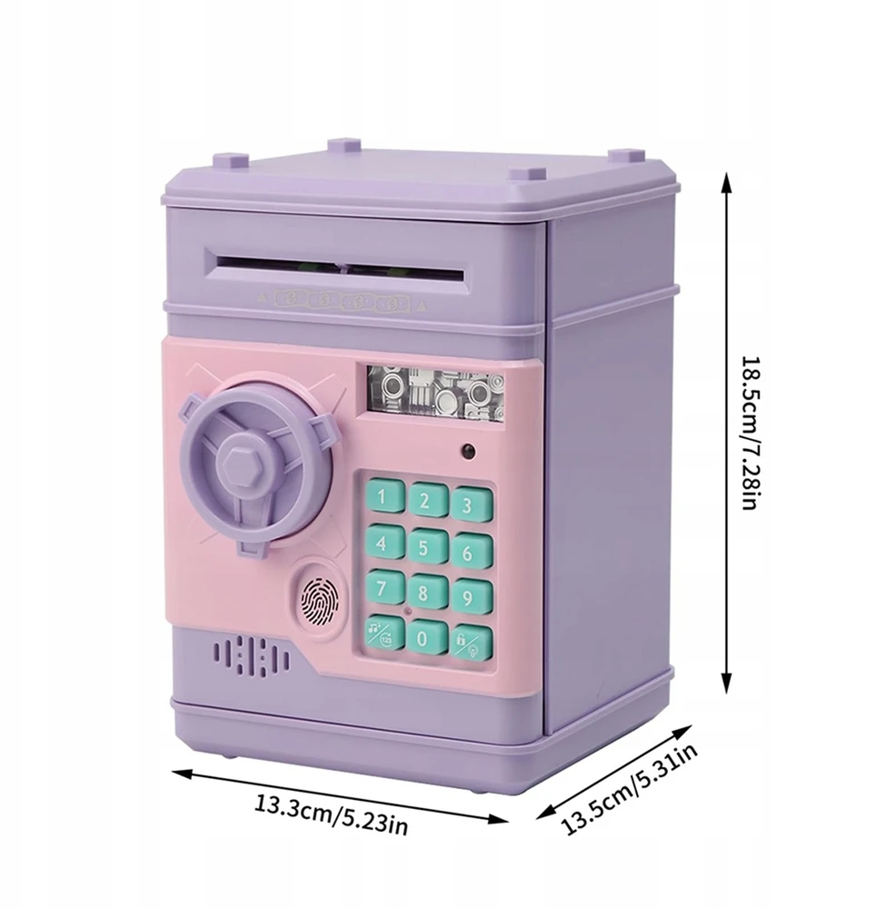 Bedee PIGGY BANK SAUGUS bankomatas Vaikams Vaikų Didelis Elektroninis Piggy Bank