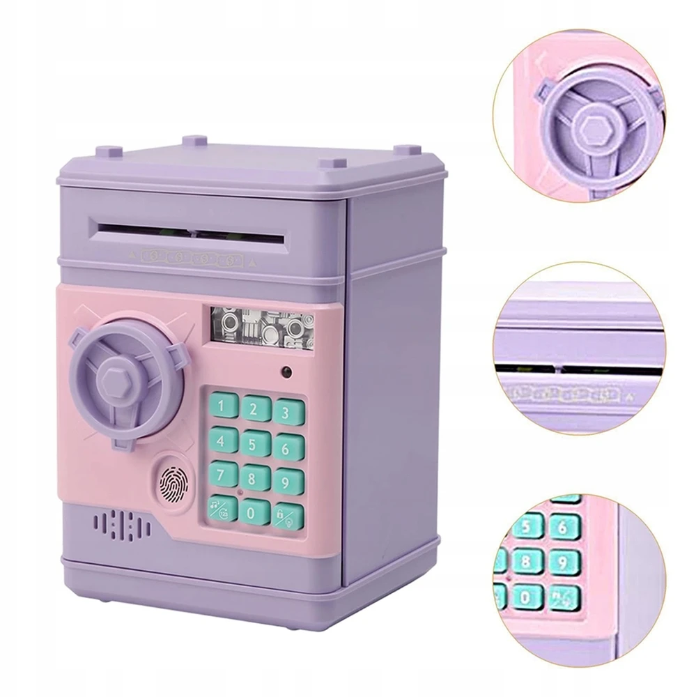 Bedee PIGGY BANK SAUGUS bankomatas Vaikams Vaikų Didelis Elektroninis Piggy Bank