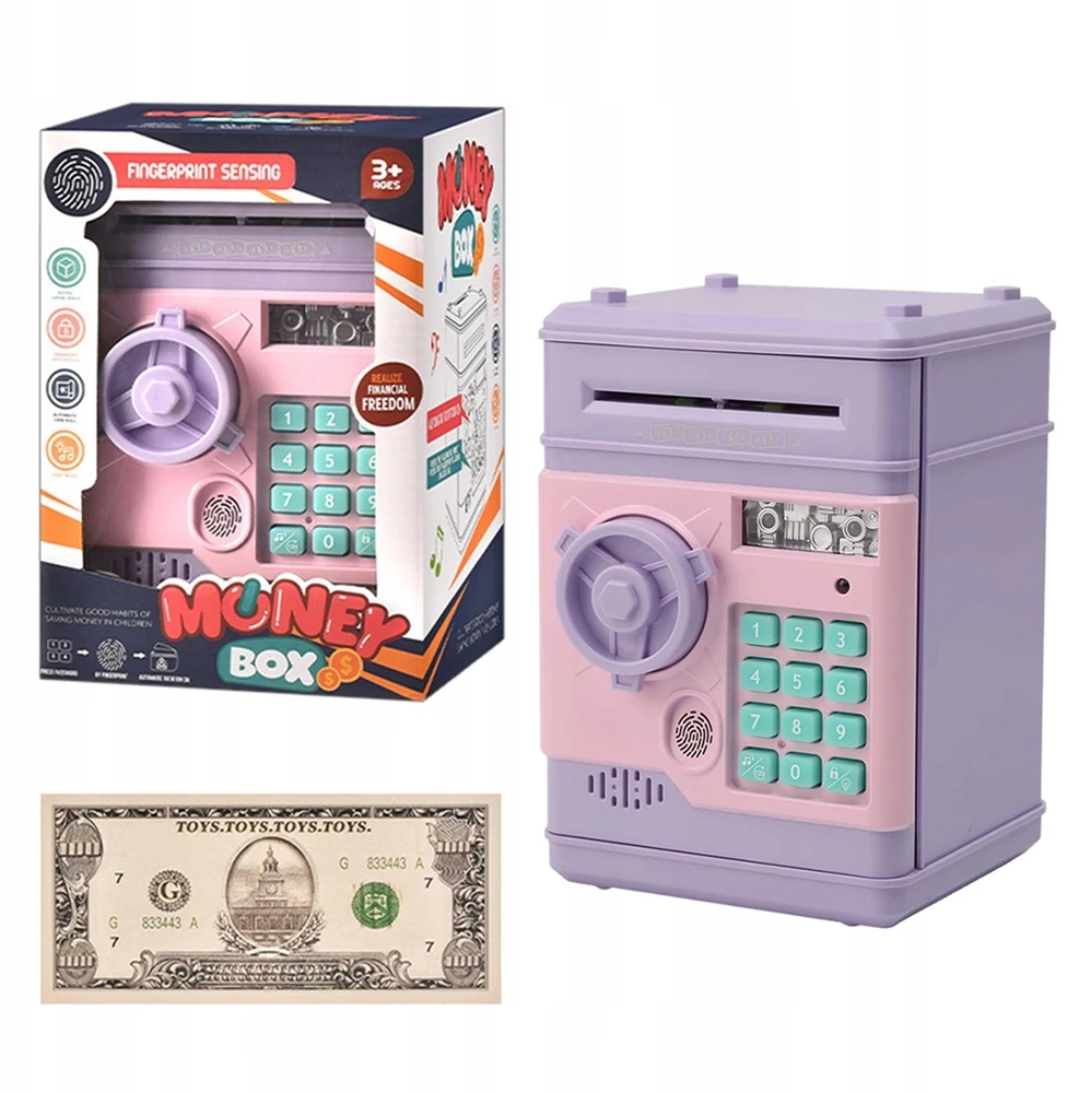 Bedee PIGGY BANK SAUGUS bankomatas Vaikams Vaikų Didelis Elektroninis Piggy Bank