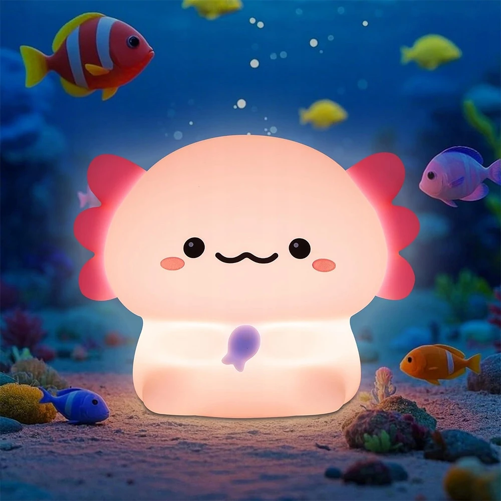 Bedee Silikono Salamander Night Light kelionės dovana vaikams ir suaugusiems