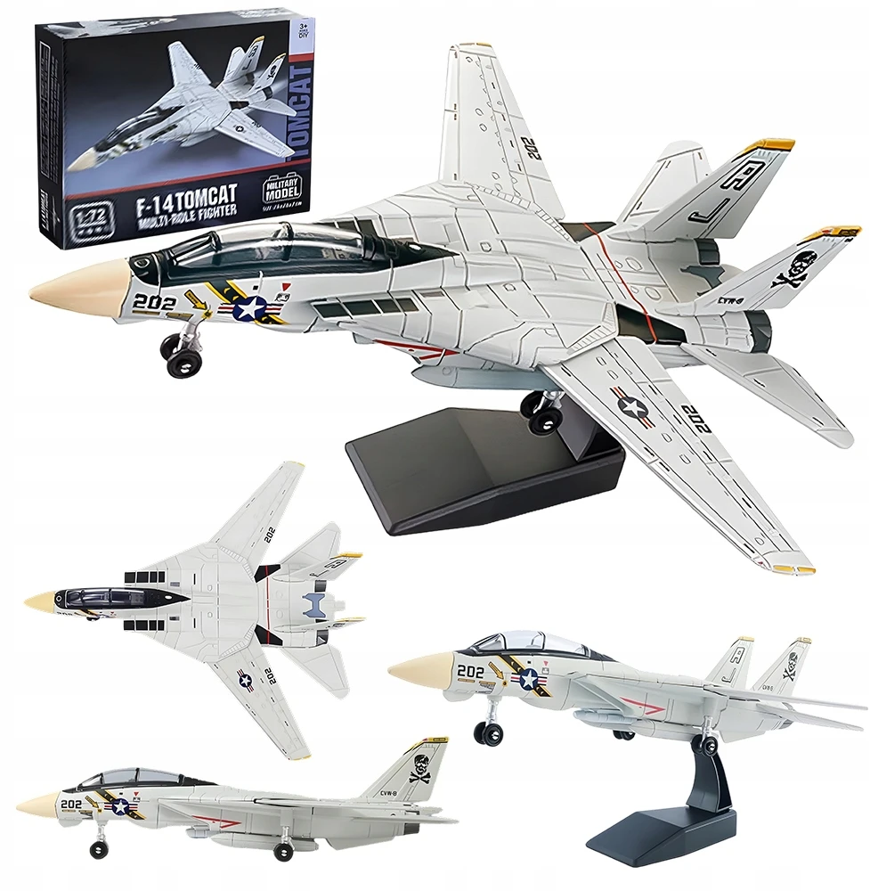 Bedee Statybinių blokelių kovinio lėktuvo modelis F-14 Tomcat statybinių blokelių rinkinys „pasidaryk pats“ dovanų žaislas