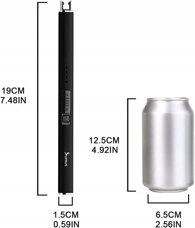 BEDEGIS LANKINIS ELEKTRINIS žiebtuvėlis, PAKRAUJAMAS USB SAFE