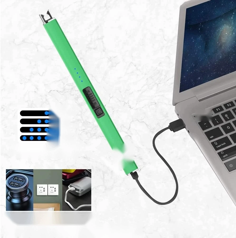 BEDEGIS USB ELEKTROS ŽIEBĖLIS, ARKO ŽALIA, ATSPARUOTI VĖJO