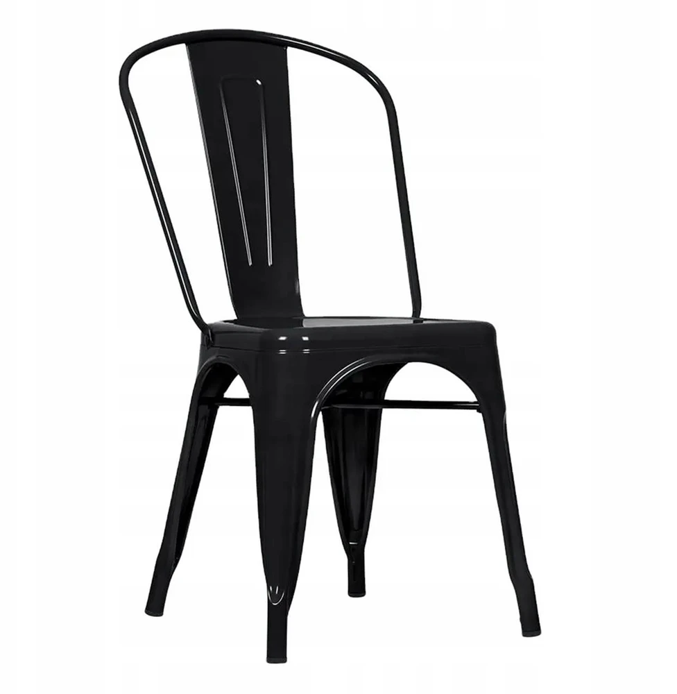 Begryf STIPRI retro juoda loft METAL sodo kėdė sodui terasoje arba balkone