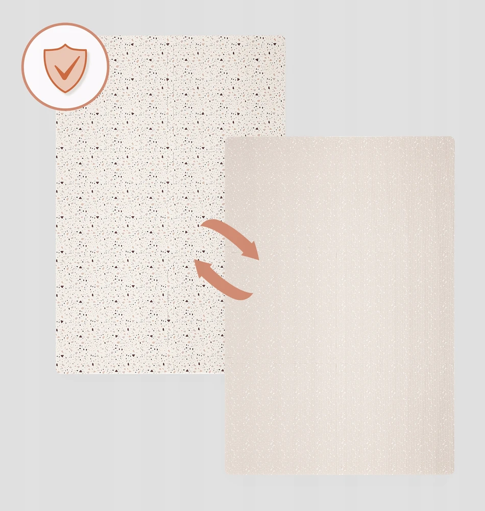 BEIGE Mokomasis porolono kilimėlis BE KVAPAS 173x116cm Lionelo Yoka