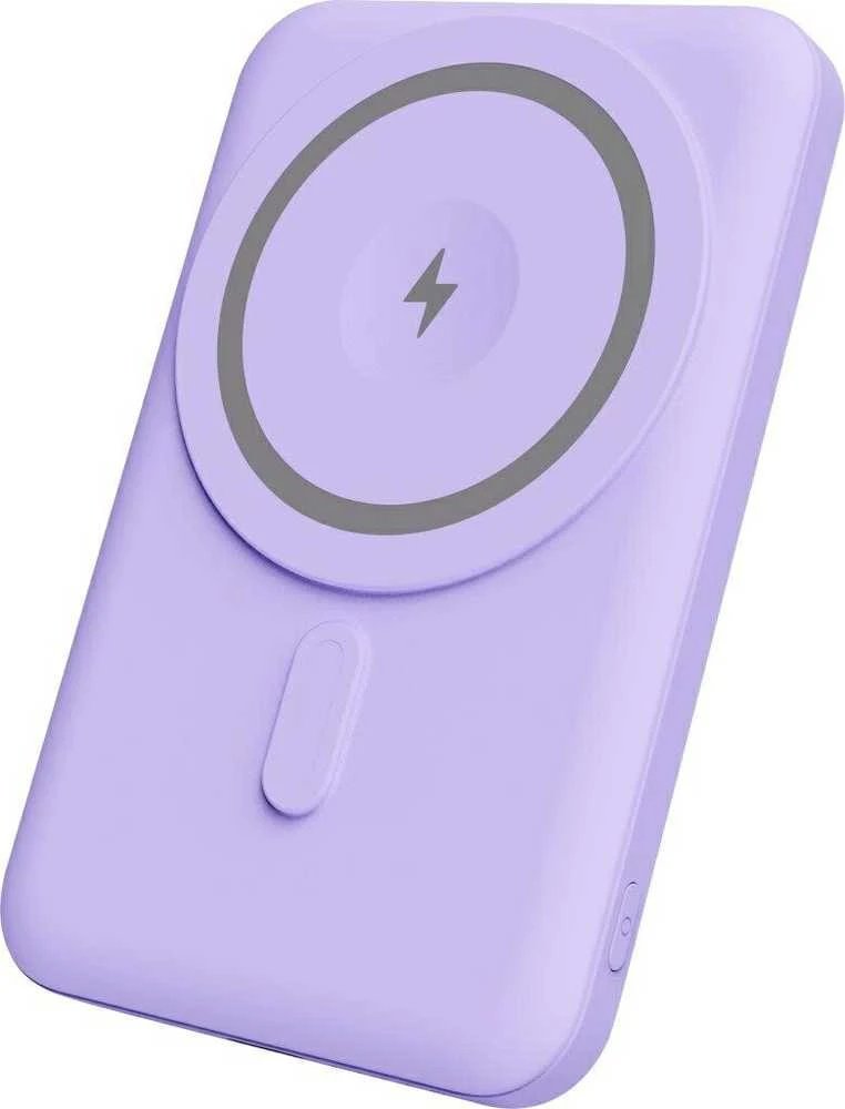Belaid. įkrov. nešiojam. akumuliatorius su magnetu YENKEE 5000mAh/20W/USBC/15W violetinis
