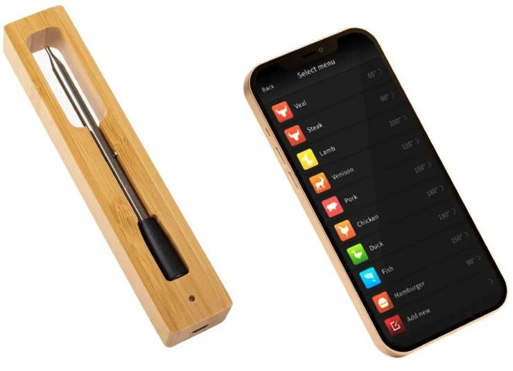 Zyle Belaidis grilio termometras CXL001, naudojamas su Bluetooth ir telefono programėle