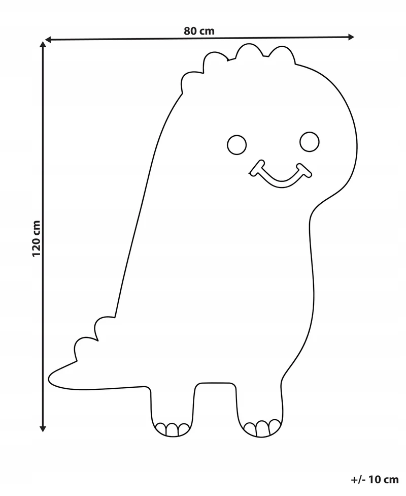 Beliani Dywan dziecięcy REXY Jasnobrązowy 80 x 120 cm Medvilnė