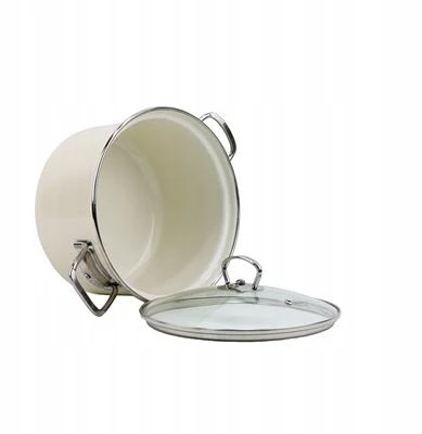 BELIS EMAL PUODAS. SU DANGELIS 3.6L 20CM EKO KREMAS