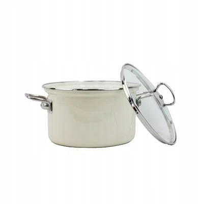 BELIS EMAL PUODAS. SU DANGELIS 3.6L 20CM EKO KREMAS