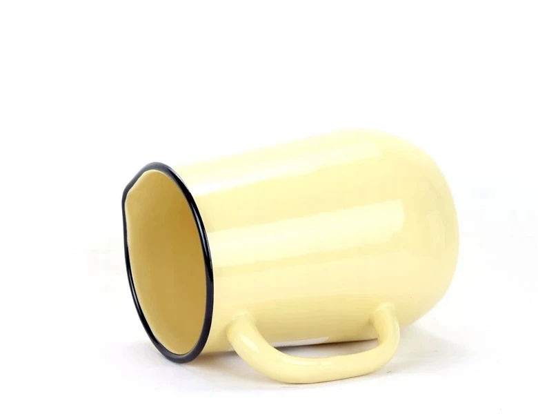 Belis emaliuotas ąsotis ø 11,5 cm - 2,5 l kremas