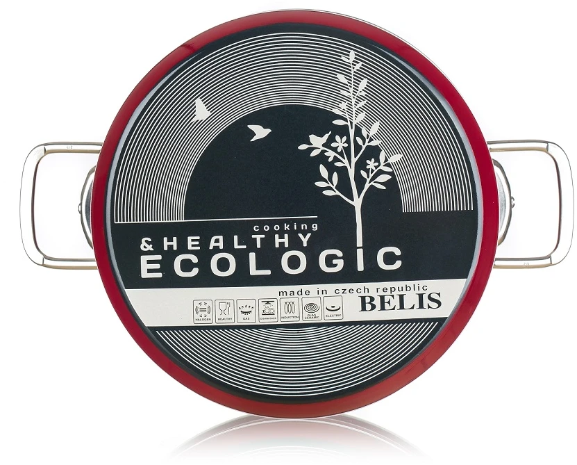 Belis Emaliuotas puodas 16 cm 1,4 l