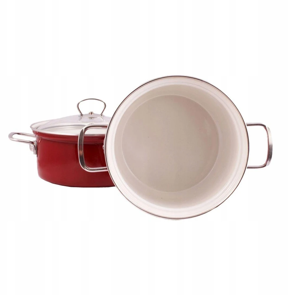 Belis Emaliuotas puodas 16 cm 1,4 l