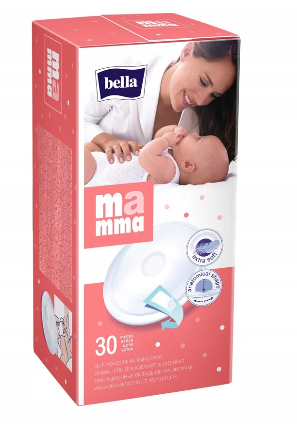 BELLA Krūtų įklotai MAMMA 30 vnt.