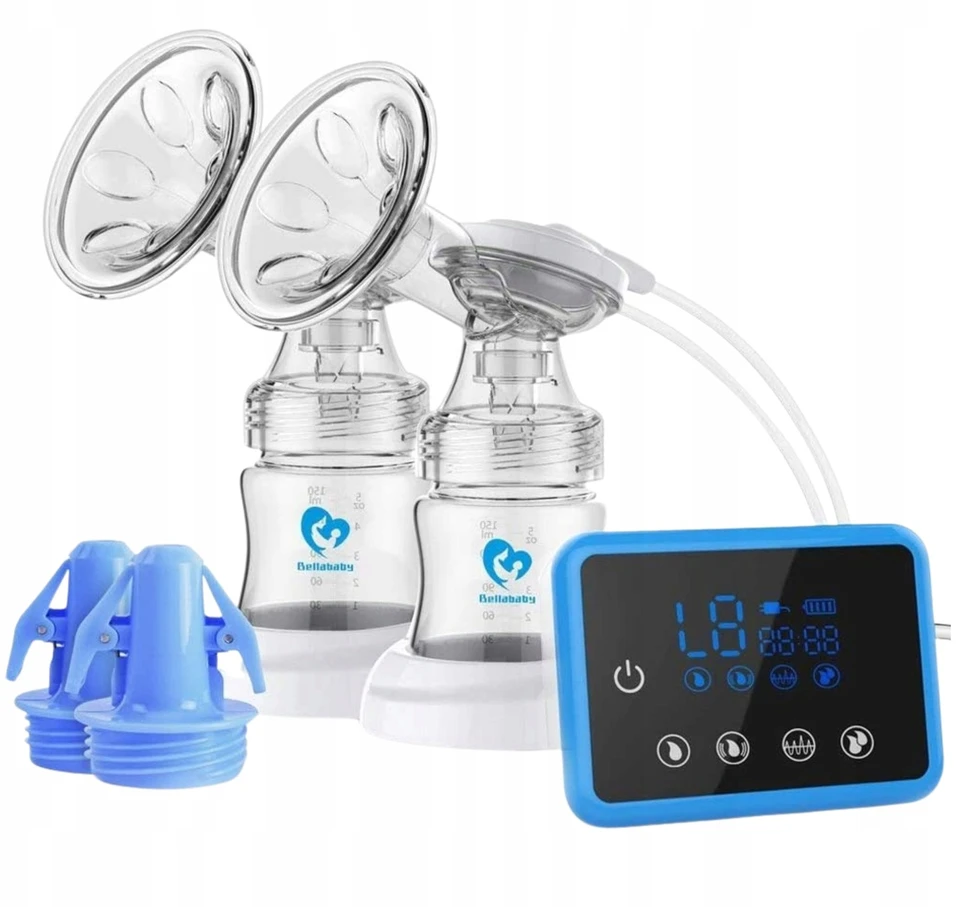 Bellababy dvigubas elektrinis pientraukis, belaidis, tylus, USB