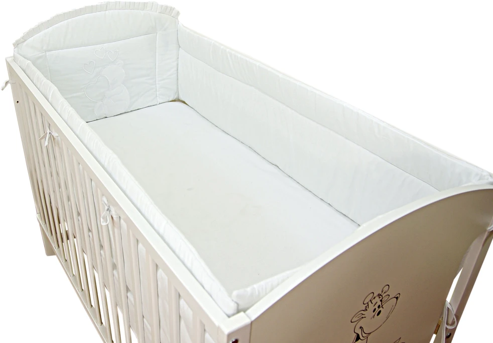 Bello Ochraniacz dookoła łóżeczka 60x120 Serce Baltas