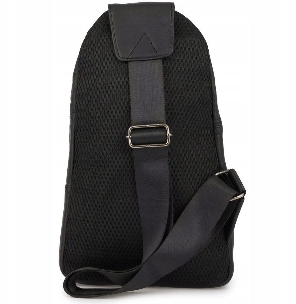 Kelioninis Beltimore Madinga vyriška juoda odinė juosmens rankinė crossbody