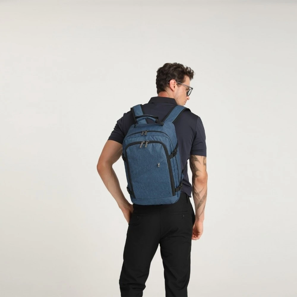 Belveder Kelioninis rankinis bagažas 40x30x20cm - lengvas 20l, tamsiai mėlynas