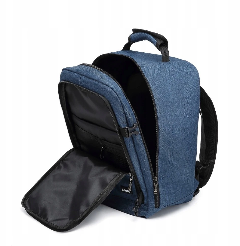 Belveder Kelioninis rankinis bagažas 40x30x20cm - lengvas 20l, tamsiai mėlynas